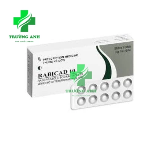 Rabicad 10 Cadila - Thuốc điều trị loét dạ dày tá tràng